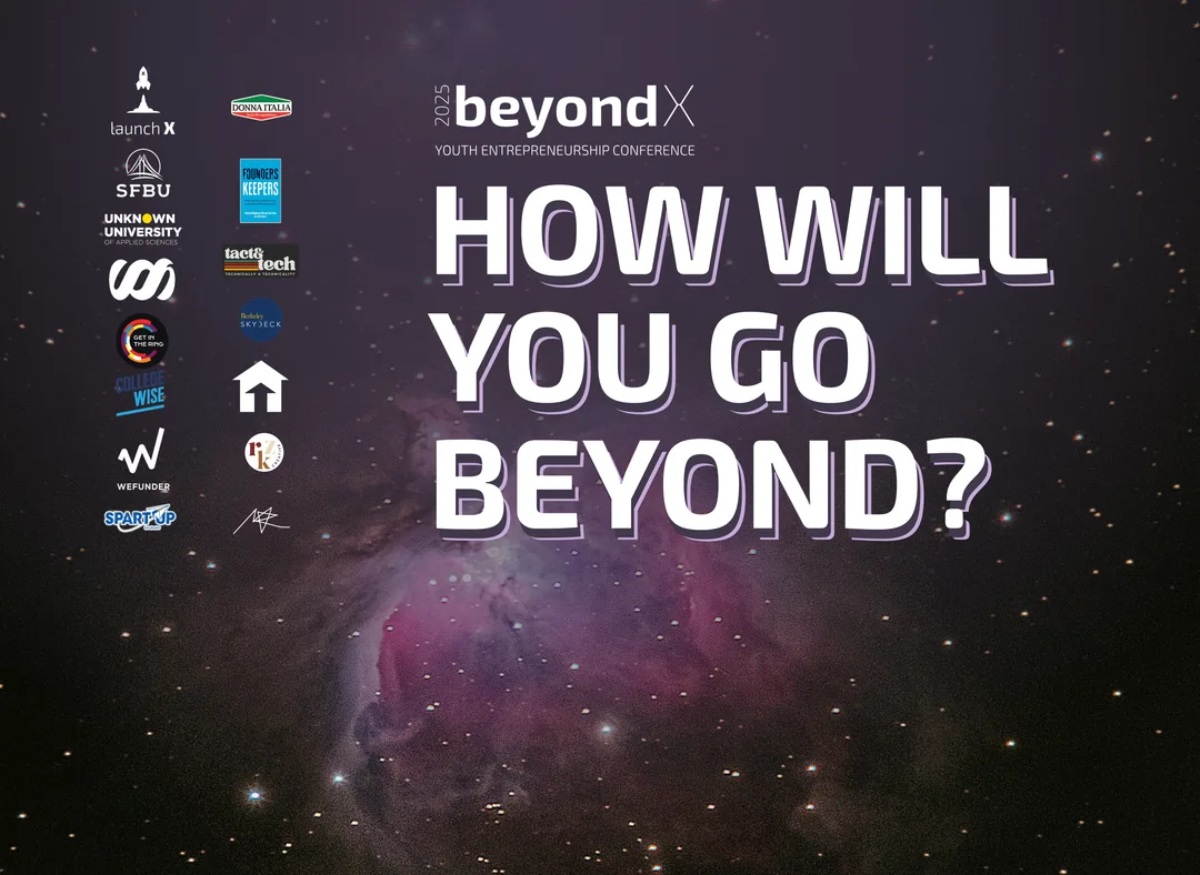 The beyondX photobooth backdrop